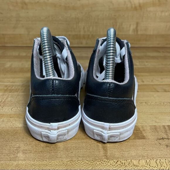 Vans Old Skool Pro Black Pink Leather Skate Shoes - Picture 4 of 8